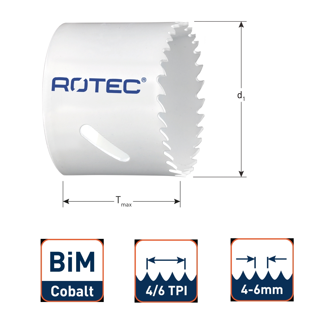HSS-E-Bohrer Co5 130° Spitzenw. - bronziert ROTEC DIN 338 HD-S 3,1mm (VE1)